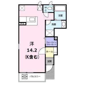 ワンルーム 間取り図