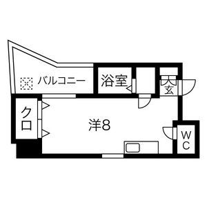 ワンルーム 間取り図