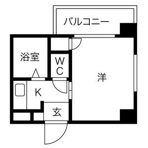 ワンルーム 間取り図
