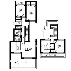 4LDK 間取り図