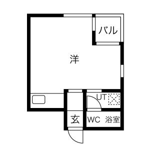 ワンルーム 間取り図