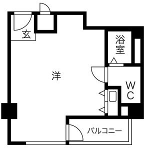 ワンルーム 間取り図