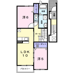 2LDK 間取り図
