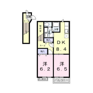 2DK 間取り図