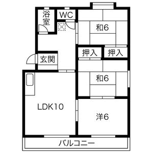 3LDK 間取り図