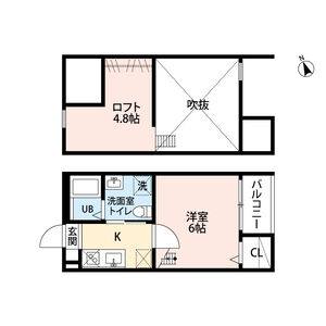 1K 間取り図