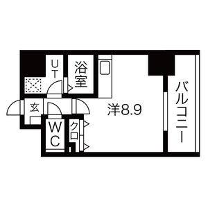 ワンルーム 間取り図