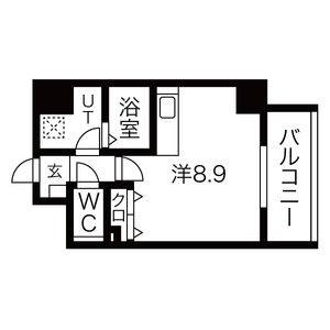 ワンルーム 間取り図