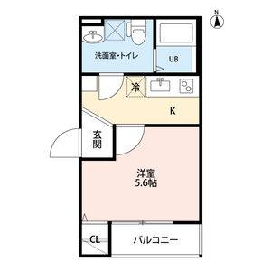 1K 間取り図