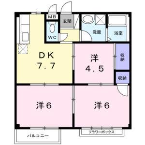 3DK 間取り図