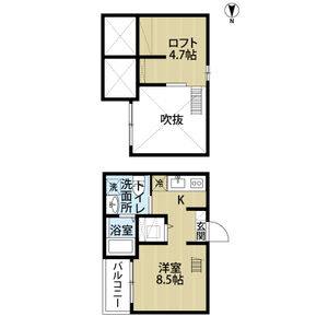 ワンルーム 間取り図