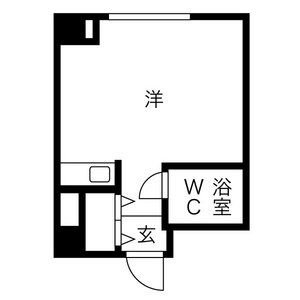 ワンルーム 間取り図