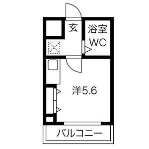 ワンルーム 間取り図