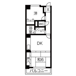2DK 間取り図
