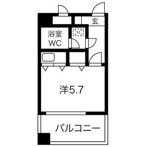 ワンルーム 間取り図