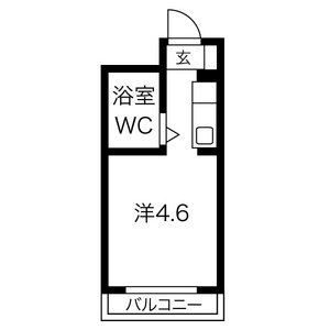 ワンルーム 間取り図