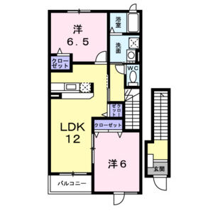 2LDK 間取り図