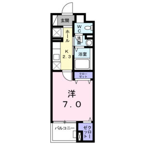 1K 間取り図