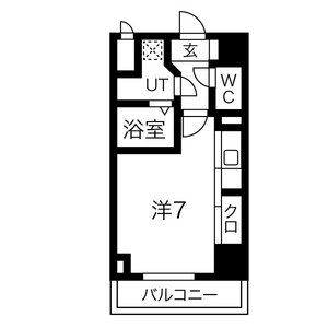 ワンルーム 間取り図