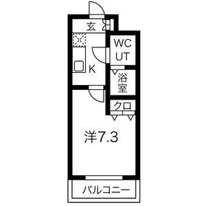 1K 間取り図