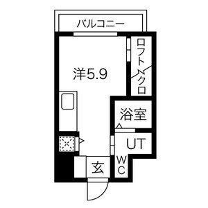 ワンルーム 間取り図