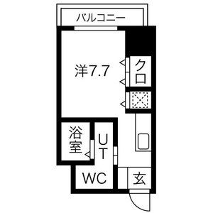 ワンルーム 間取り図