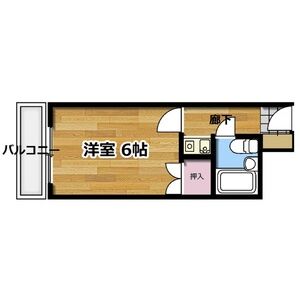 1K 間取り図