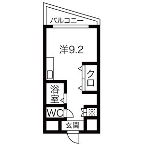 ワンルーム 間取り図