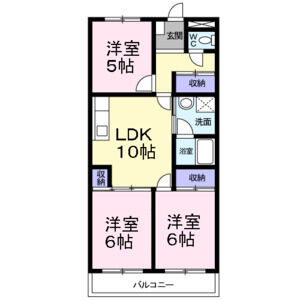 3LDK 間取り図