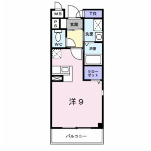 ワンルーム 間取り図