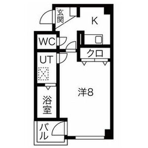 1K 間取り図