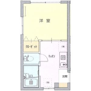 1K 間取り図