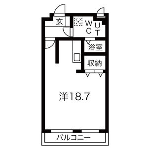 ワンルーム 間取り図