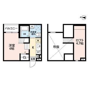 ワンルーム 間取り図