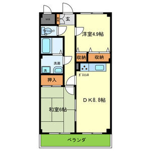 2DK 間取り図
