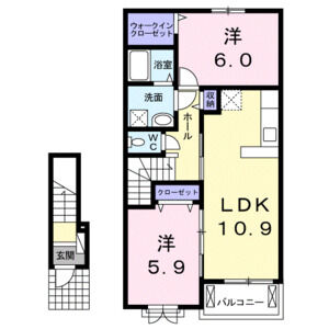 2LDK 間取り図