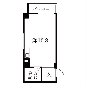 ワンルーム 間取り図