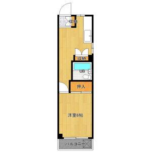 1DK 間取り図
