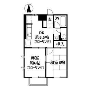 2DK 間取り図