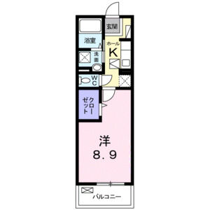 1K 間取り図