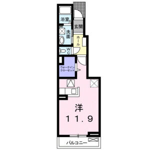 ワンルーム 間取り図