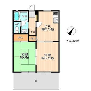 2DK 間取り図