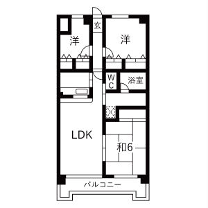 3LDK 間取り図