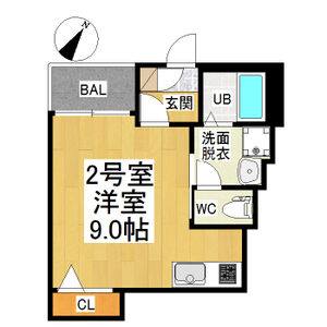 ワンルーム 間取り図