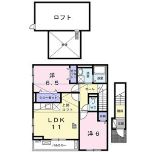 2LDK 間取り図
