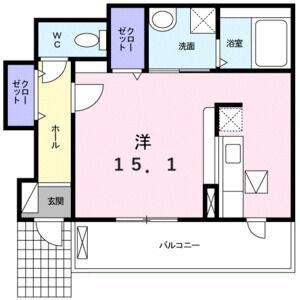 ワンルーム 間取り図