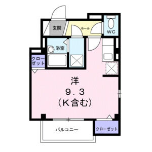 ワンルーム 間取り図