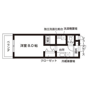 1K 間取り図