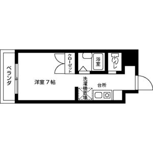 ワンルーム 間取り図