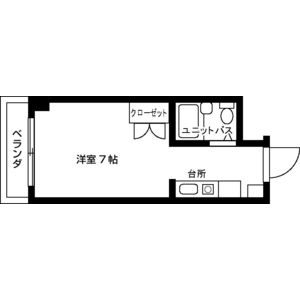 ワンルーム 間取り図